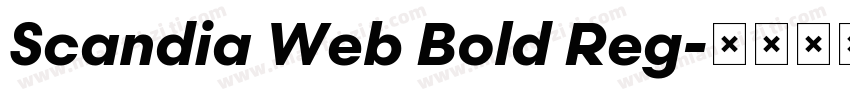Scandia Web Bold Reg字体转换